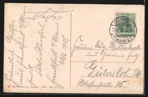 AK Frankfurt a. M., Rossmarkt mit Neubauten und Strassenbahnen