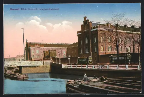 AK Brussel, Klein Kasteel (Infanteriekazerne), Strassenbahn