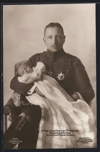 AK Prinz Joachim von Preussen mit Sohn Karl Franz Joseph