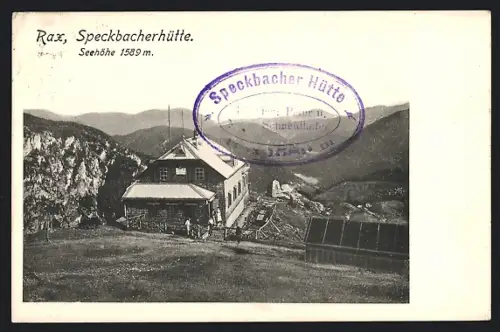 AK Speckbacherhütte, Berghütte auf dem Rax