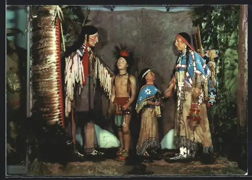 AK Radebeul, Indianer-Museum der Karl-May-Stiftung, Prärieindianer um 1890