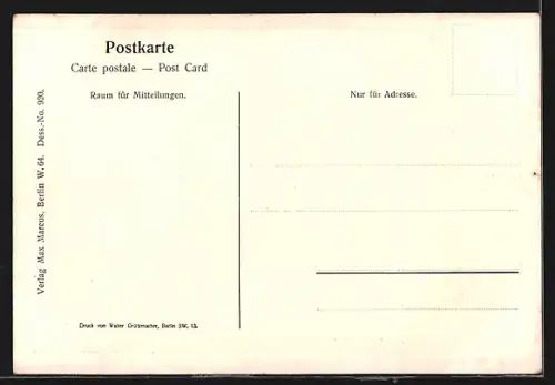AK Berlin, Hauptmann von Köpenick am Eingang des Rathauses, Bürgermeisterpaar in der Pferdekutsche