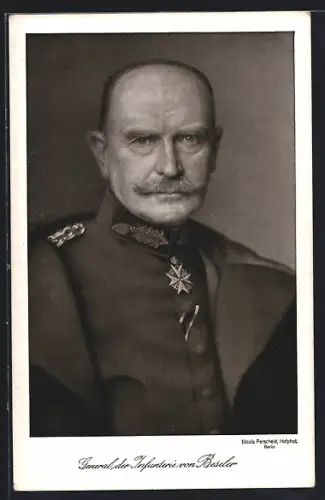 AK Portrait des Generals der Infanterie v. Beseler mit Pour le Merite