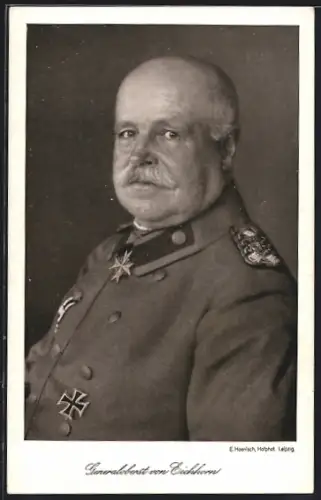 AK Generaloberst von Eichhorn in Uniform mit Orden Eisernes Kreuz und Pour le Merite