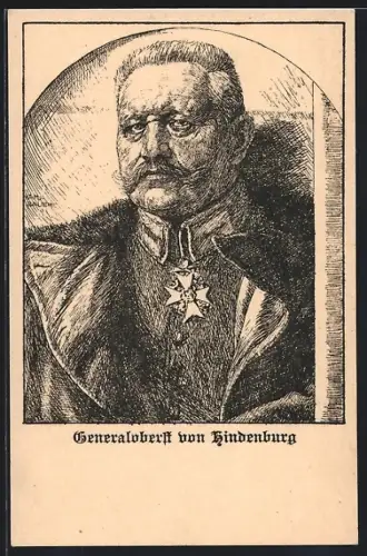 AK Generalfeldmarschall Paul von Hindenburg