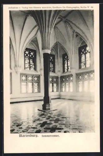 AK Marienburg / Malbork, Hochschloss, im Sommerremter