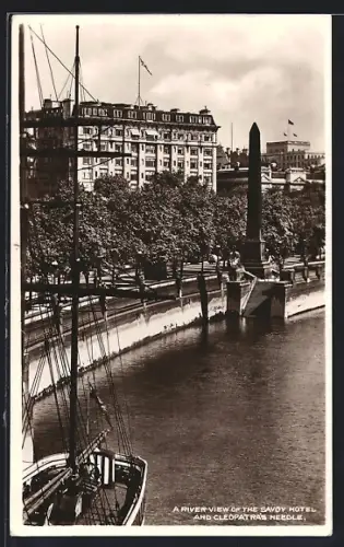 AK London, Savoy Hotel and Cleopatra`s Needle