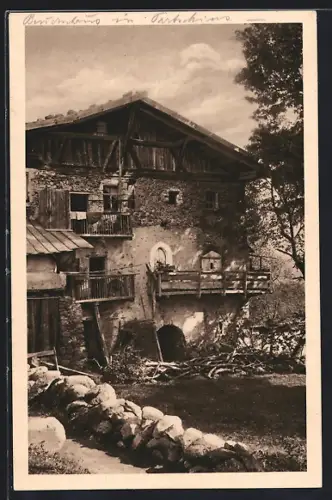 AK Partschins, Altes Bauernhaus