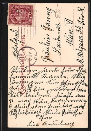 AK Pöstlingberg, Endstation der elektrischen Bergbahn mit Kirche