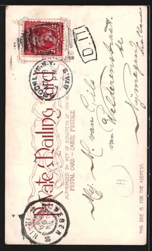 AK New York, NY, Trinity Chruch and Lower Broadway, Strassenbahn