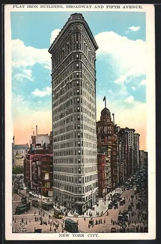 AK New York, Flatiron Building, Broadway and Fifth Avenue