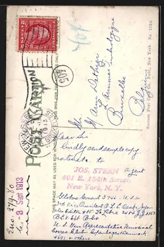 AK New York, The Knickerbocker Hotel, Strassenbahn