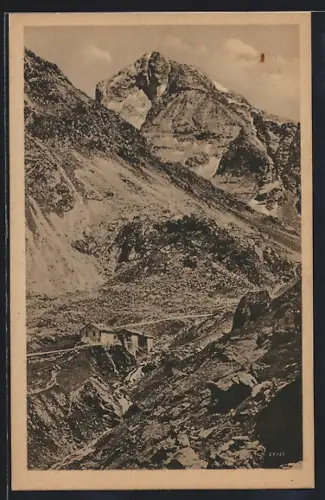 AK Surses, Julierhospiz, Ansicht aus der Vogelschau