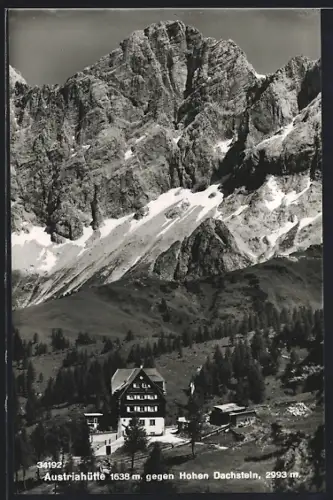 AK Austriahütte, Berghütte am Fusse der Dachstein-Südwände