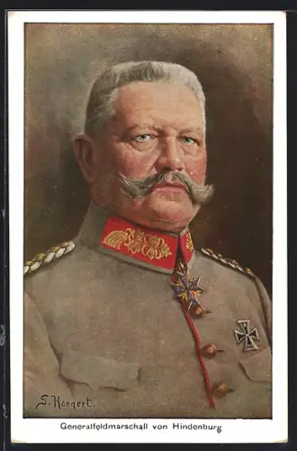 AK Generalfeldmarschall von Hindenburg, nach S. Hornert