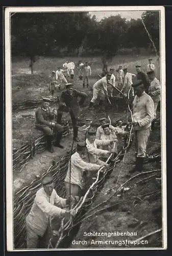 AK Schützengräbenbau durch Armierungstruppen