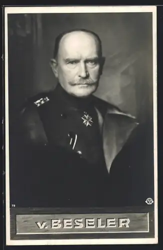 AK Heerführer v. Beseler im Portrait