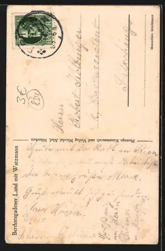 AK König Ludwig III. König von Bayern als Wanderer