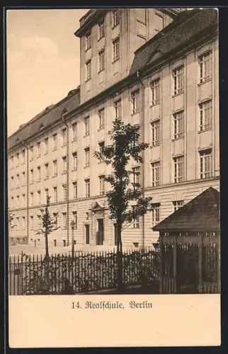 AK Berlin-Wedding, Beuth-Schule, Lütticher Strasse