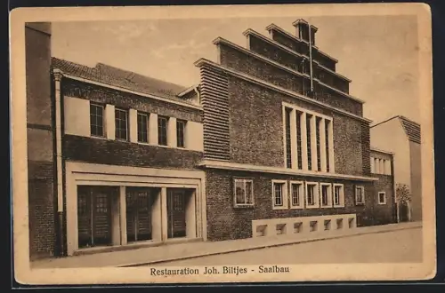 AK Meerbeck-Moers, Gasthof Saalbau Biltjes, Inh. Joh. Biltjes