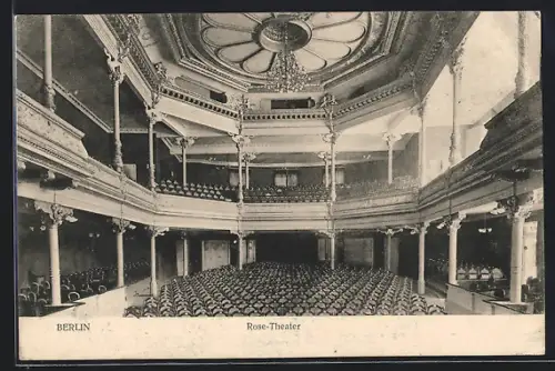 AK Berlin, Rose-Theater, Zuschauerraum, Gr. Frankfurter Strasse 132