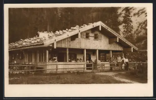 AK Berchtesgaden, Hotel Karlsbader Urania-Pension