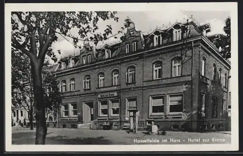AK Hasselfelde im Harz, Hotel zur Krone