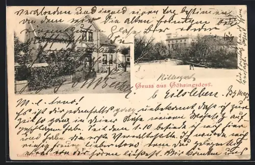 AK Gehringsdorf / Wormsdorf, Gasthaus, Ortspartie