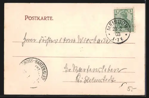 AK Meisdorf a. Harz, Gasthof zum Gemeinde-Rathhause