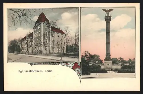 AK Berlin, Königliches Invalidenhaus, Chausseestrasse