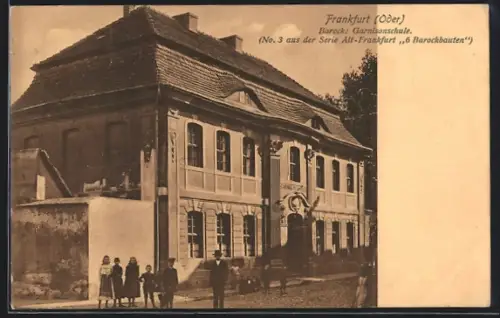 AK Frankfurt a. O., Garnisonschule im Barockstil