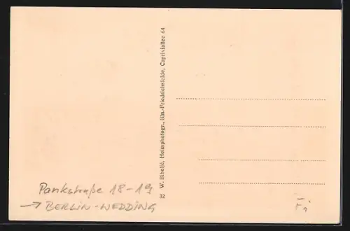 AK Berlin-Wedding, Lessing Gymnasium, Strassenseite