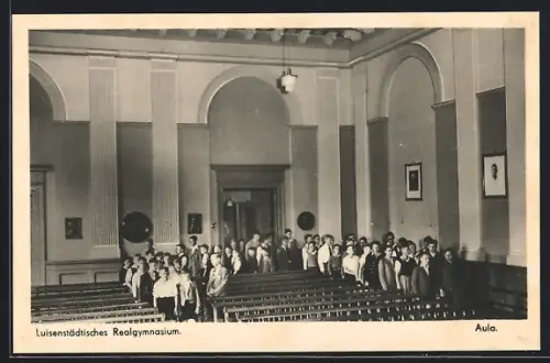 AK Berlin, Luisenstädtisches Realgymnasium, Sebastianstrasse 26, Aula