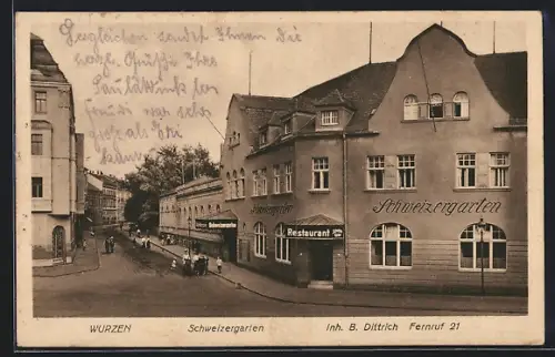 AK Wurzen, Gasthf Restaurant Schweizergarten, Inh. B. Dittrich