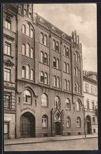 AK Berlin, St. Marienstift am Michaelkirchplatz 3