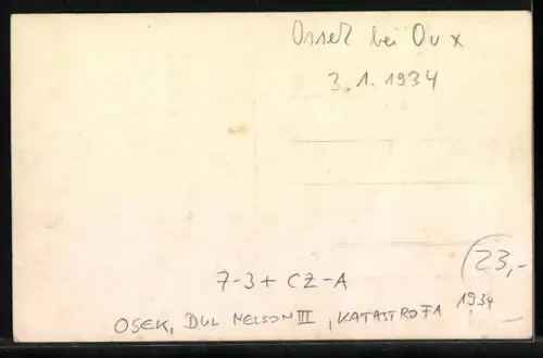 AK Osek, Dul Nelson III, Katastrofa 1934, Kohlenzeche