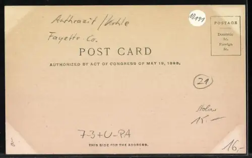 AK Connellsville, PA, Trotter Works, Coke Region, Kohlenzeche