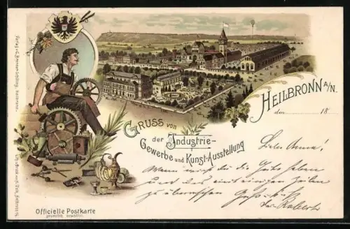 Lithographie Heilbronn, Industrie-Gewerbe u. Kunstausstellung, Handwerker