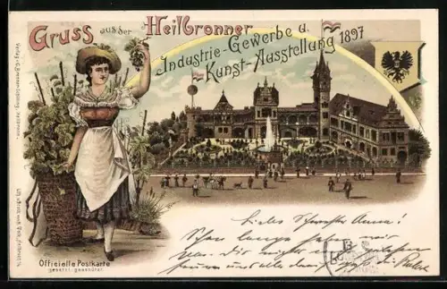 Lithographie Heilbronn, Industrie-Gewerbe- u. Kunst-Ausstellung 1897
