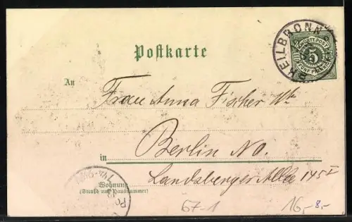 Lithographie Heilbronn, Industrie-Gewerbe- u. Kunst-Ausstellung 1897