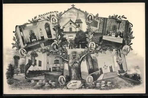 AK Wien-Kahlenberg, St. Josef, verschiedene Ansichten