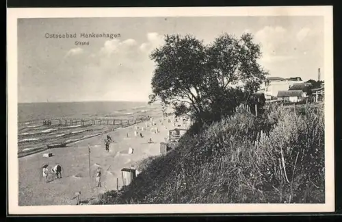 AK Henkenhagen, Strand mit Leuten