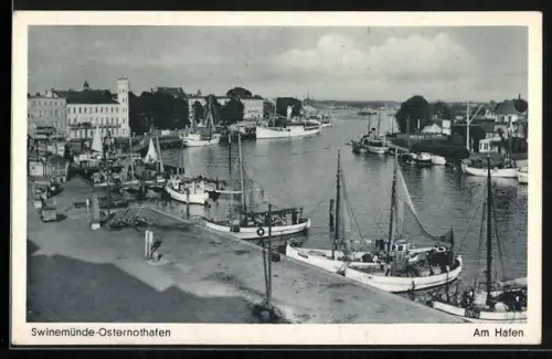 AK Swinemünde, Am Hafen