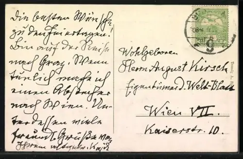 AK Budapest, Landwirtschaftliches Museum mit Flusspartie