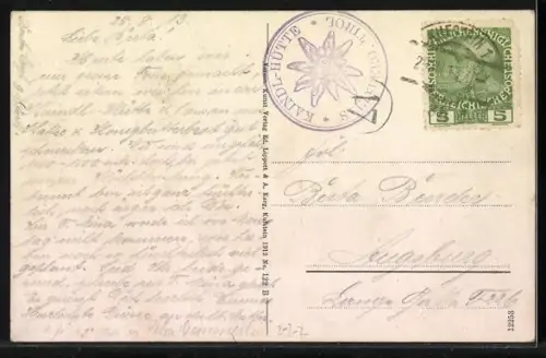 AK Kaindlhütte, Berghütte mit Scheffauer- und Zettenkaiser