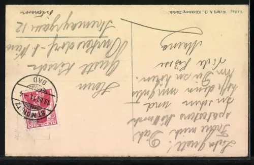 AK St. Moritz, Teilansicht mit Turm