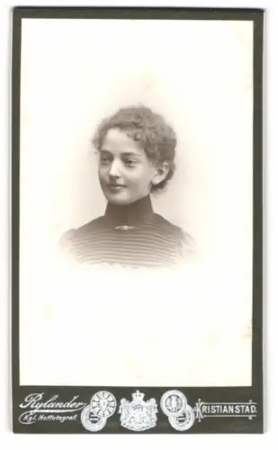 Fotografie Oscar Rylander, Kristianstad, Porträt eines jungen Mädchens