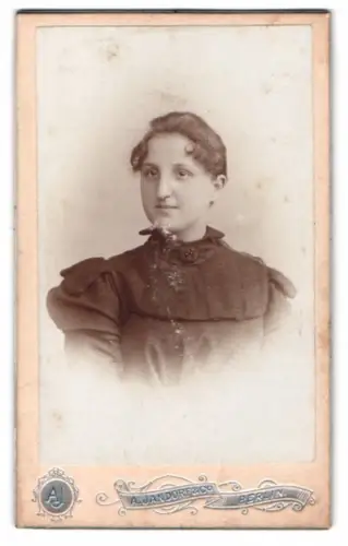 Fotografie A. Jandorf & Co., Berlin, Belle-Alliance-Str. 1, Porträt einer Frau