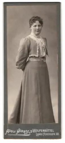 Fotografie Adolf Herbst, Wolfenbüttel, Lange Herzogstr. 38, Porträt einer Dame