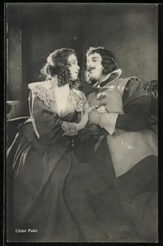 AK Die drei Musketiere, ein Musketier mit Geliebten